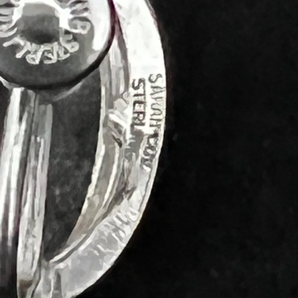 Vintage Sarah Coventry Sterling Silver Mother of pearl Screw Back Earrings (2804 - Picture 8 of 9